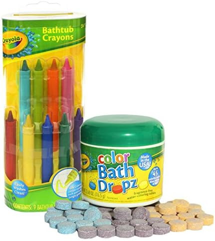 Crayola Bathtub Crayons with Crayola Color Bath Drops 60 tablets | Amazon (US)