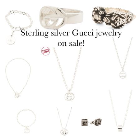 Sterling silver Gucci jewelry…all on sale!! 

#LTKSaleAlert #LTKGiftGuide #LTKOver40