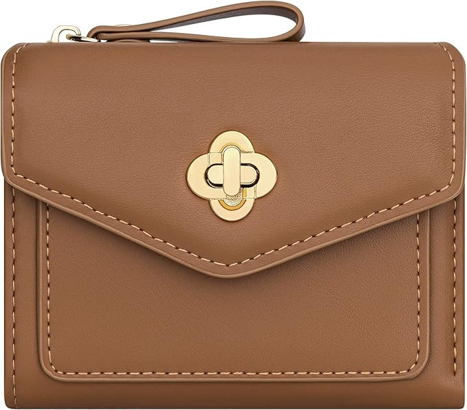 BIAOTIE Small Wallet for Women Leather Bifold Pocket Wallet RFID Blocking Credit Card Holder Cute... | Amazon (US)