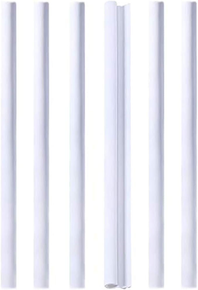 Reusable Silicone Straws Set of 6, Straight Bubble Tea straw Flexible, Snap Straw-Openable Design... | Amazon (US)