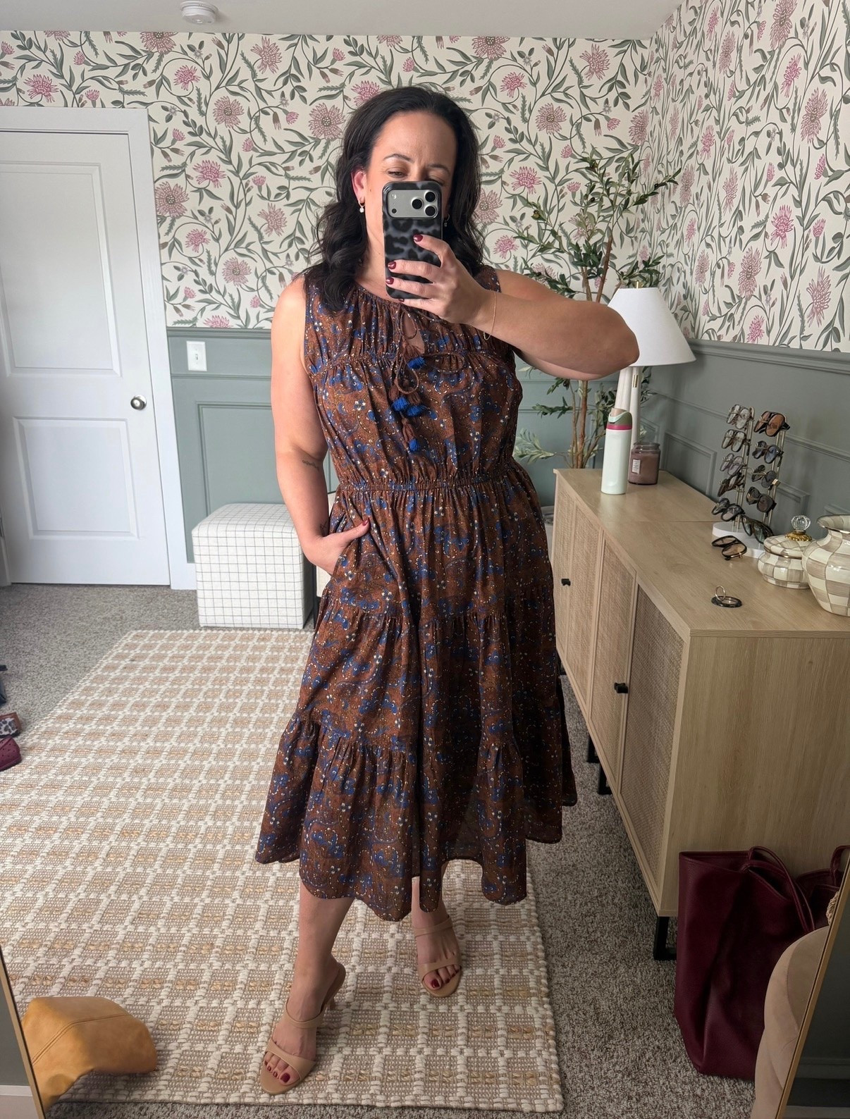 This blue print dress from Walmart is such a pretty fall find. I love the print and the easy fit for everyday wear.

#LTKSeasonal #LTKMidsize #LTKootd