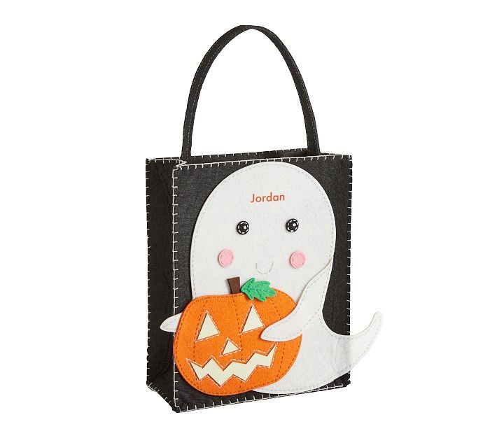 Glow-in -the-Dark Ghost Felted Treat Bag | Pottery Barn Kids