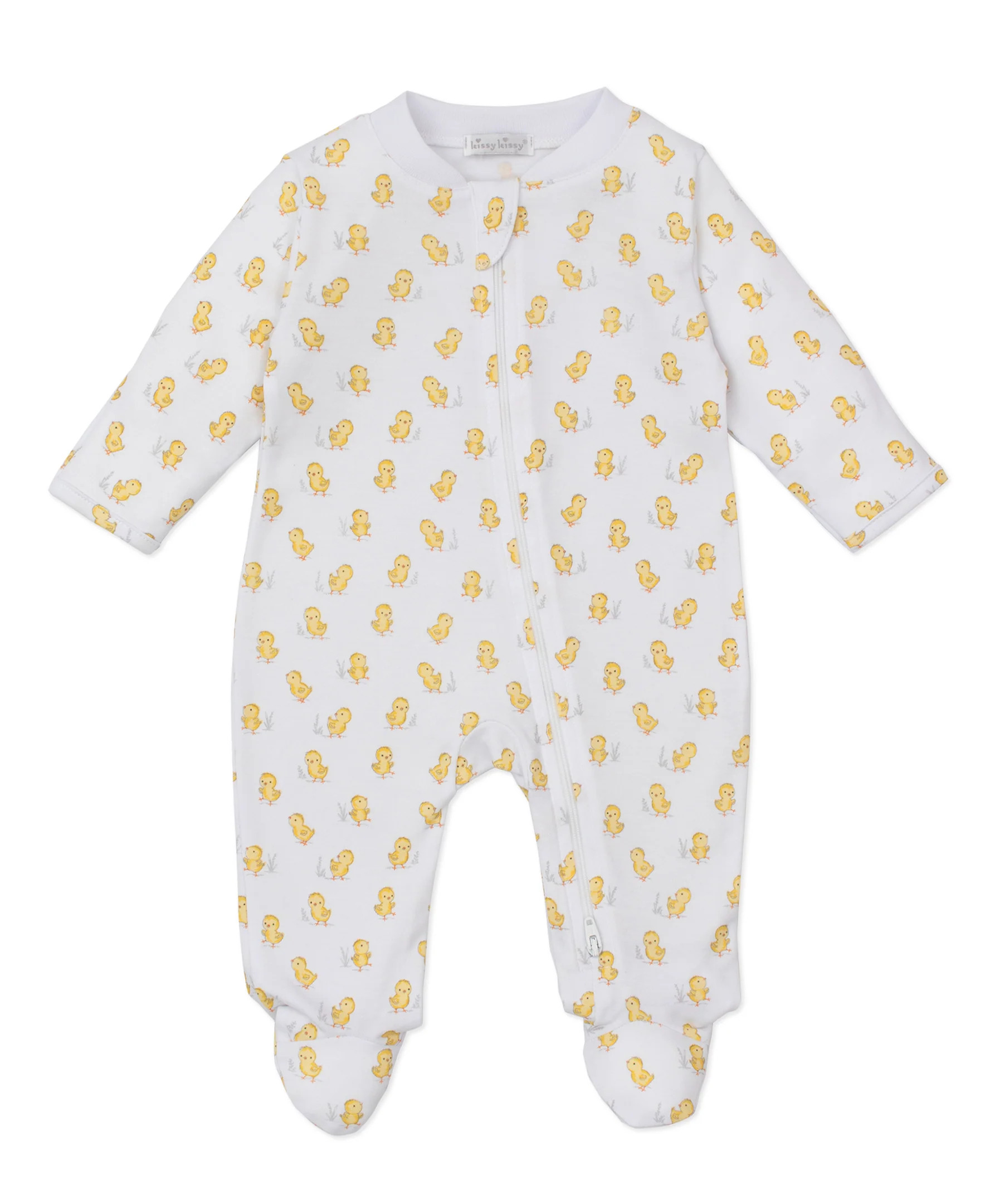 Cheery Chicks Zip Footie | Kissy Kissy