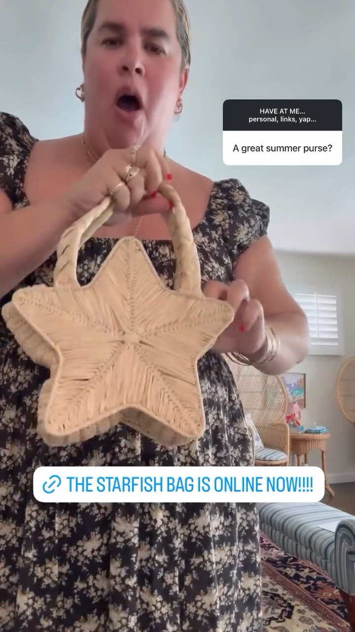 The J.Crew starfish bag is online now!