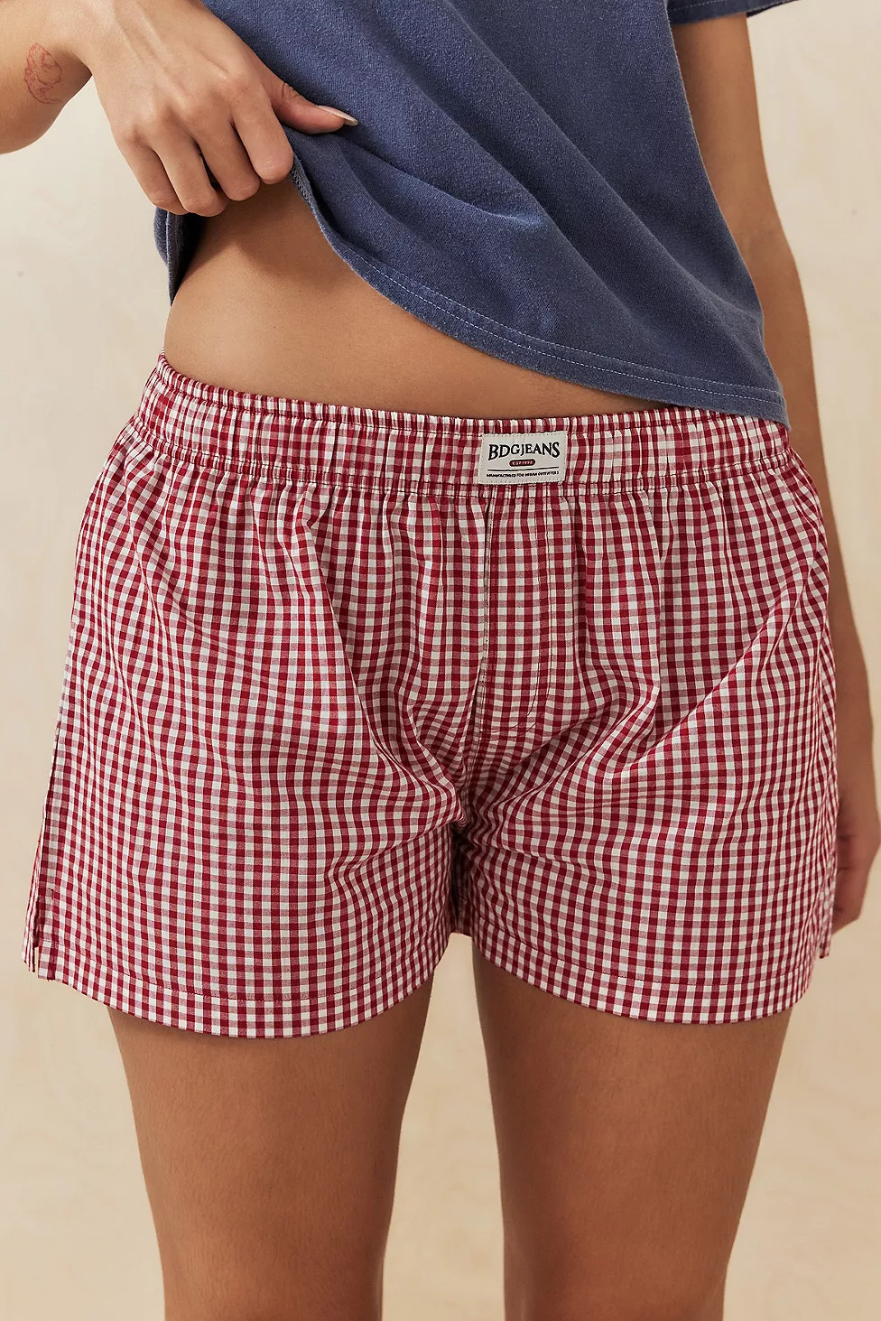 BDG Gingham Boxer Shorts | Urban Outfitters UK
