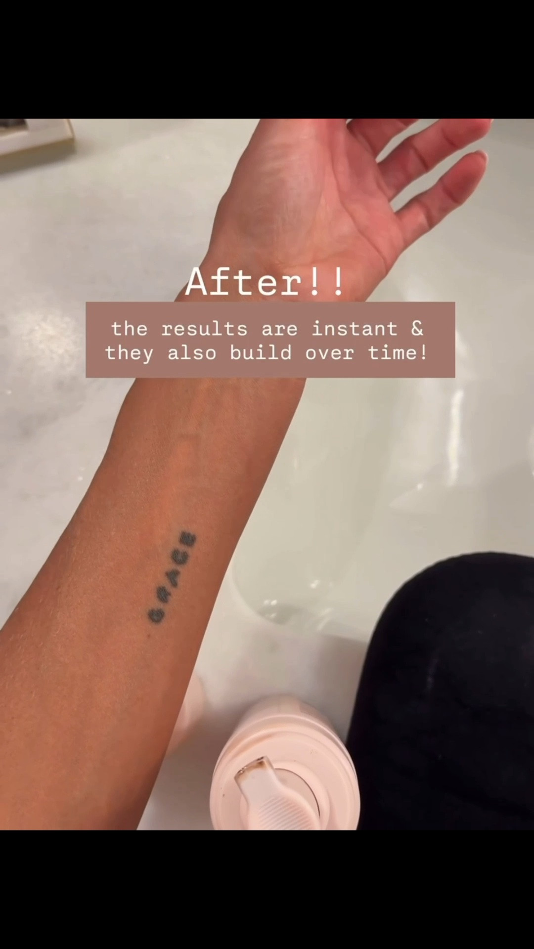 The bottle I have below is the same kind, but they just don’t have the updated branding on Amazon yet! But, truly the best self tanner! 

Loverly Grey, self tan, beauty, self tanner, fake tan