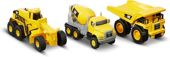 CAT Construction Toys Construction Die Cast Metal 3 Pack Vehicles - Dump Truck/Cement Mixer/Grade... | Amazon (US)