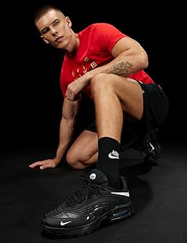 Amazon.com | Nike Men's Air Max Fire Shoes, Black/Black-White, 10.5 | Fashion Sneakers | Amazon (US)