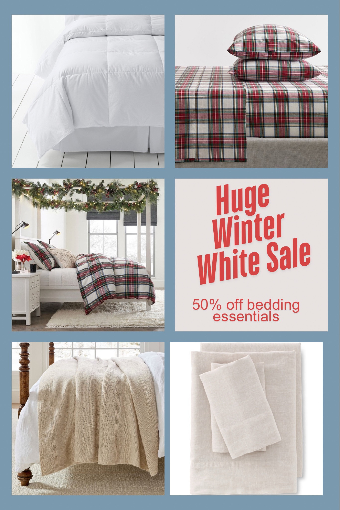 This seasons best prices on bedding essentials including down comforters are all on sale! January is the best time to buy new sheets, quilts and duvet comforters. Thinking of refreshing your linens? Now is the best time especially with all the sales. 

Items shown are from Pottery Barn and Land’s End

#DownComforter #DownAlternative #NewBedding #BedroomSets #BedroomLinens #SheetSet #JanuaryWhiteSale #WhiteSale 

#LTKSaleAlert #LTKFindsUnder100 #LTKHome