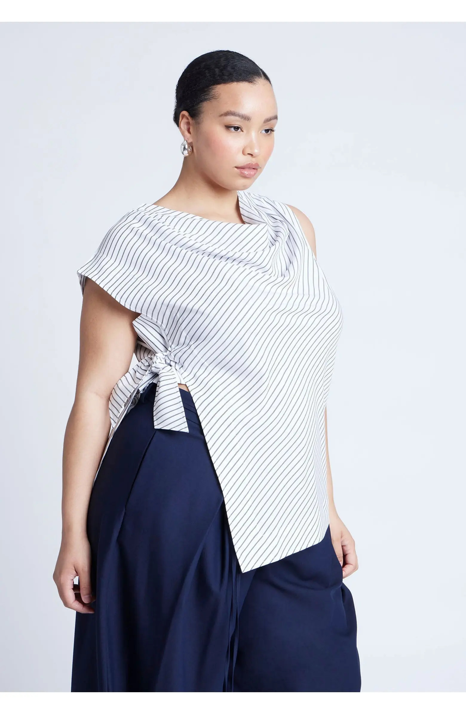 ELOQUII Asym Tie Top | Nordstrom | Nordstrom