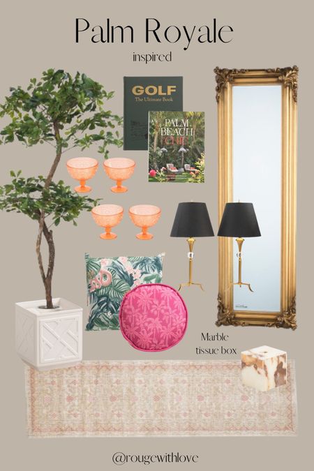 Palm Royale vibes
Home decor
Palm beach inspired
Inspired by Palm Royale
Apple TV 
Beach vibes
Marble
Faux tree
Cocktail
Brass
Golf 

#LTKsalealert #LTKSeasonal #LTKhome