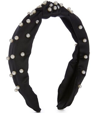 GB Girls Satin Pearled Headband | Dillard's | Dillard's