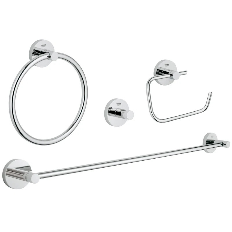 Essentials 4 Piece Bathroom Hardware Set | Wayfair North America