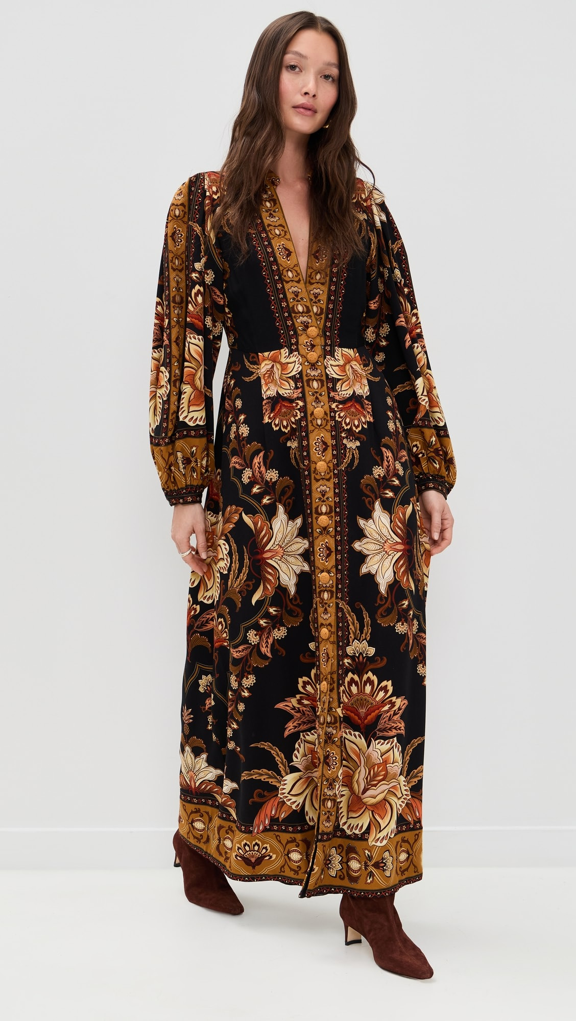 Majestic Garden Black Maxi Dress | Shopbop