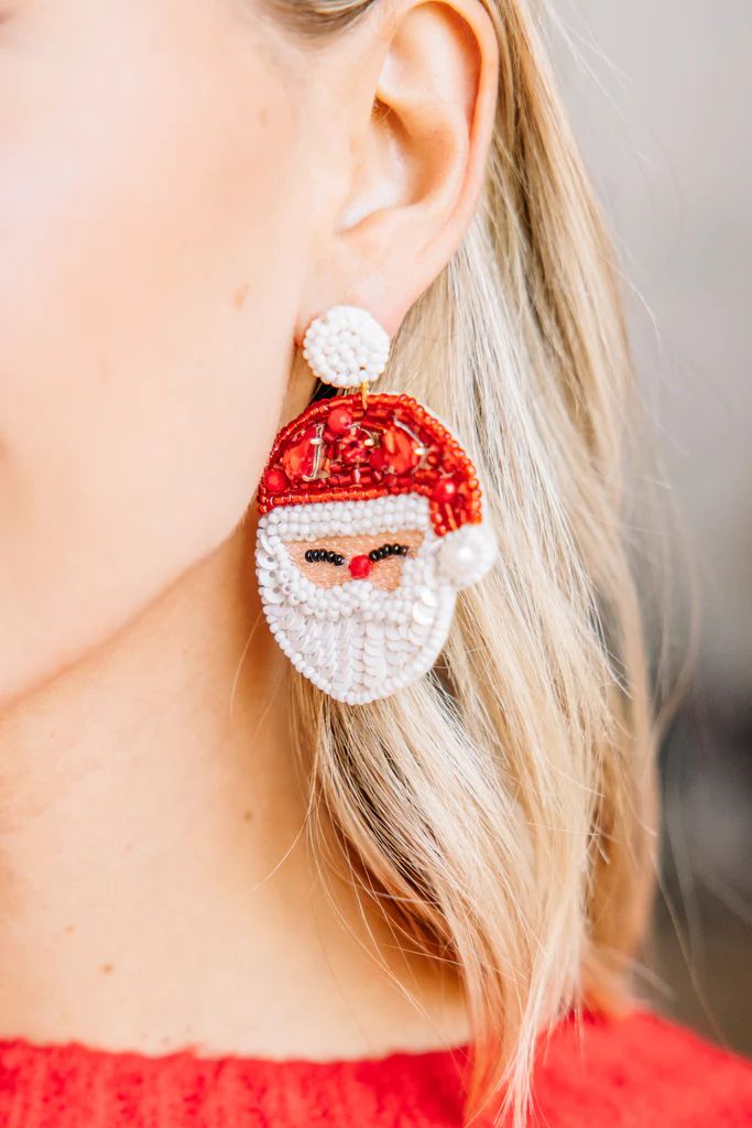 Treasure Jewels: Santa Red Earrings | The Mint Julep Boutique