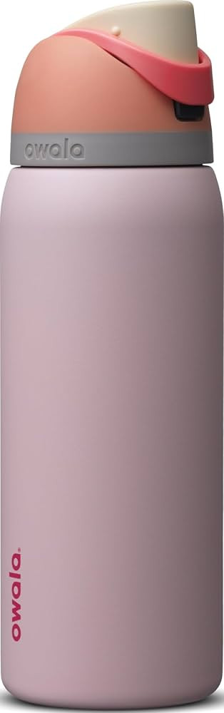 Owala FreeSip Stainless Steel Water Bottle 32 oz Orange/Pink (Peachy Rose) | Amazon (US)