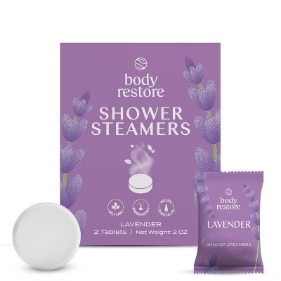 Body Restore Shower Steamers with 100% Natural Essential Oil - Lavender - 2oz/2ct | Target