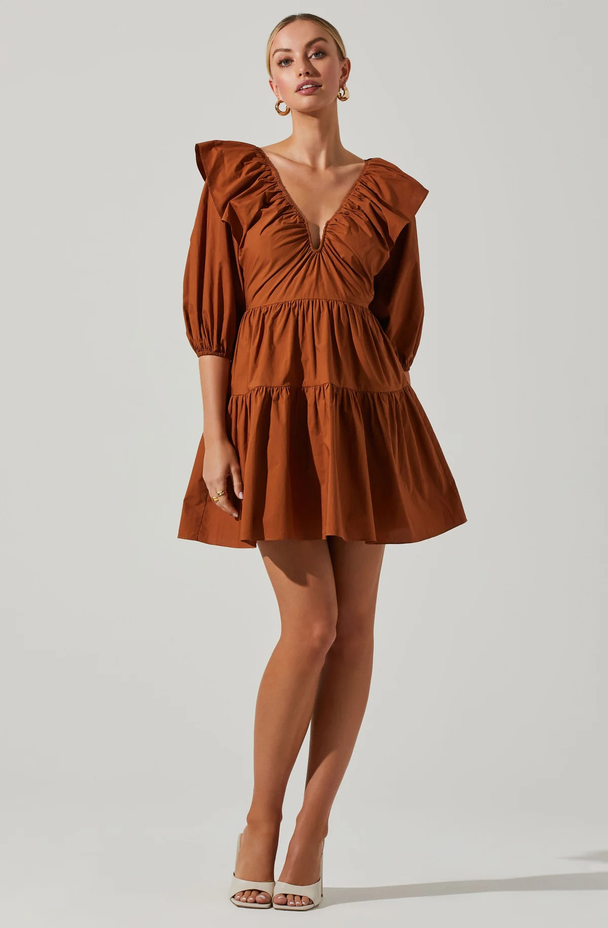 Nixi Ruffle Tiered Mini Dress | ASTR The Label (US)