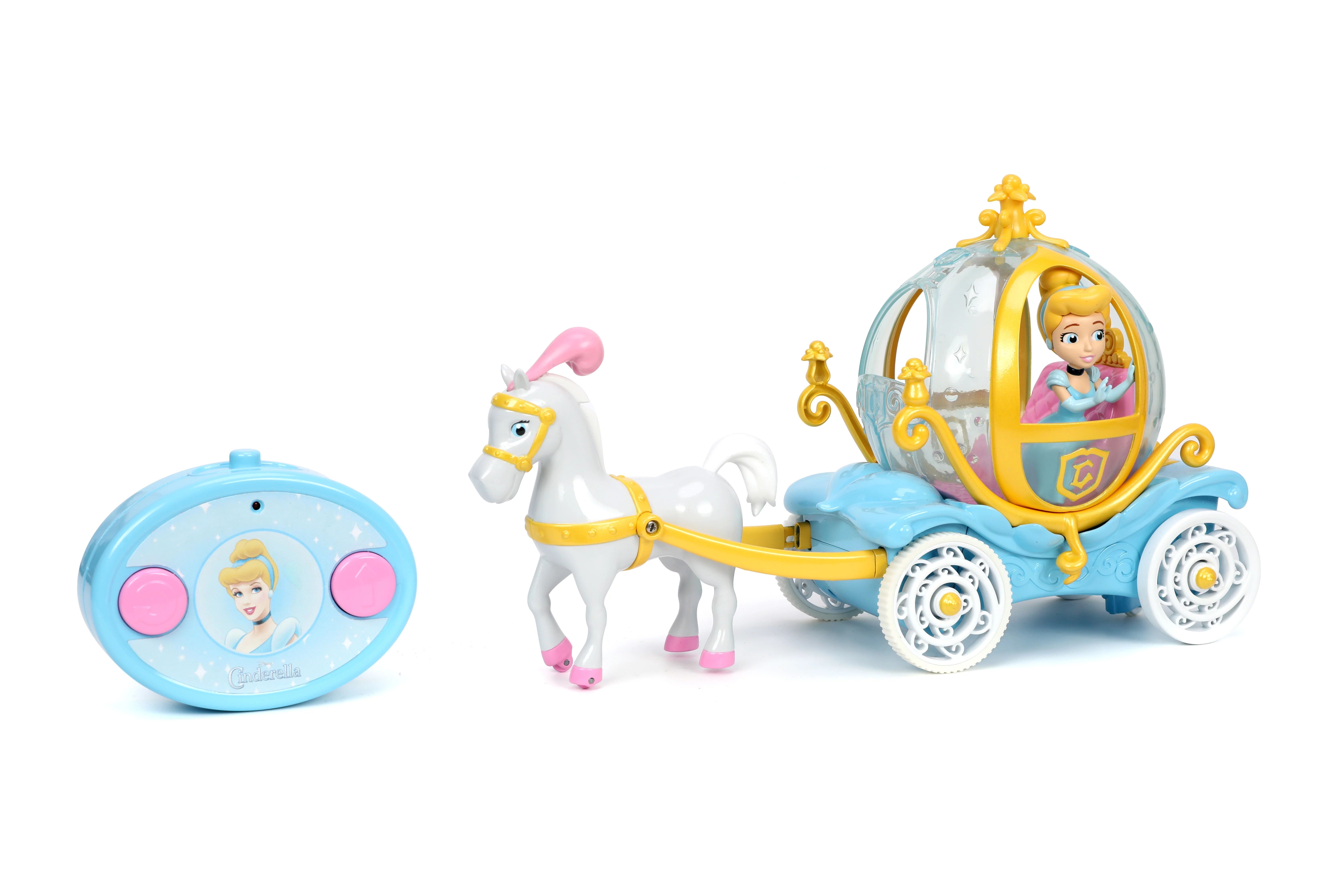 Disney 1:24 Princess Cinderella Horse-Drawn Carriage RC Radio Control Cars - Walmart.com | Walmart (US)