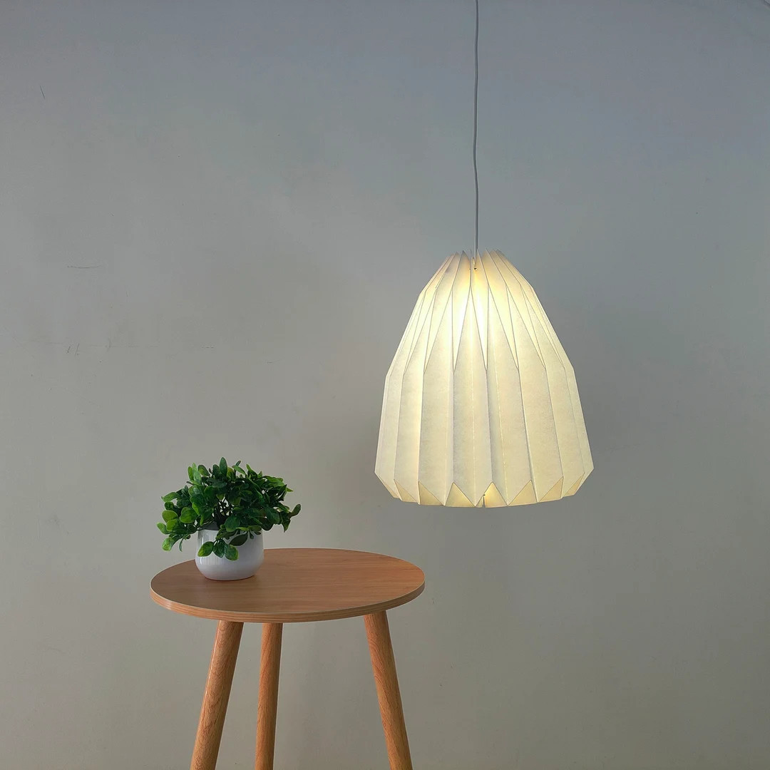 Vindeed Origami Paper Lamps , White Minimalist Lampshade Pendant ,Wedding Ideas | Etsy (US)