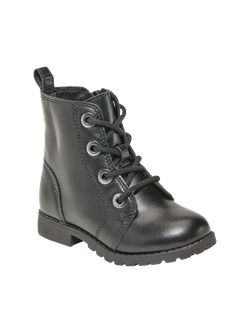 Faux-Leather Combat Boots for Toddler Girls | Old Navy (CA)