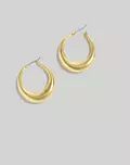 Crescent Large Hoop Earrings | Madewell