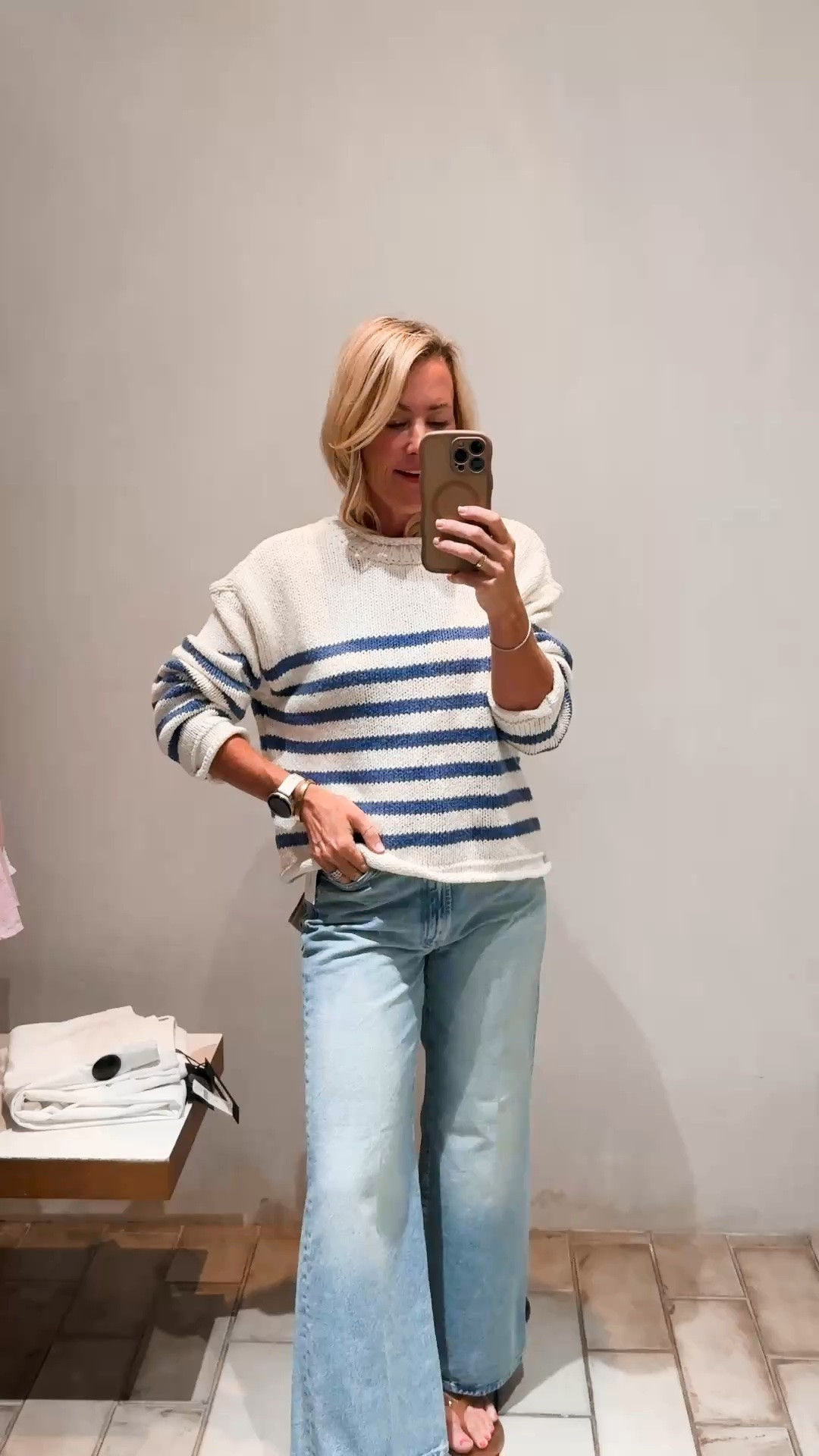 I’m always a sucker for a chunky sweater, and this striped roll neck is so good!

#LTKootd #LTKOver40 #LTKSeasonal