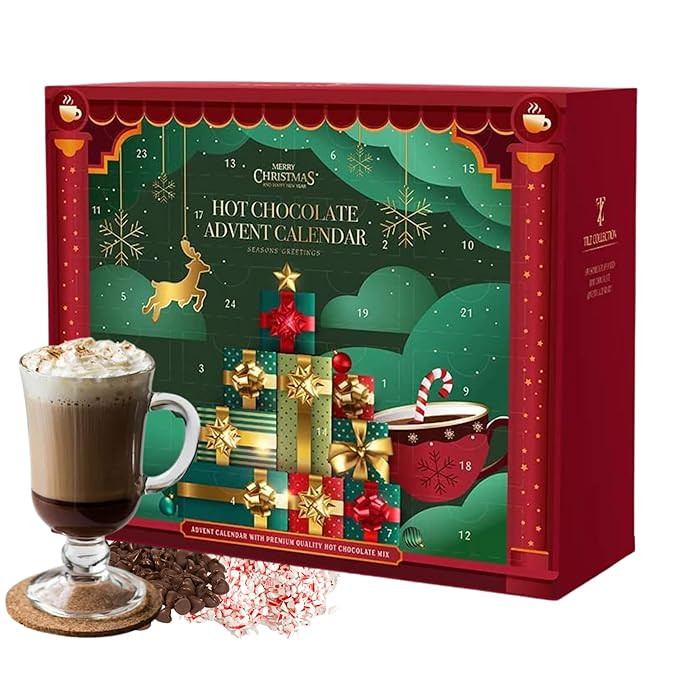 Hot Chocolate Advent Calendar 2023 - Gourmet Luxury 24 Hot Chocolate Selection Variety Flavours -... | Amazon (US)