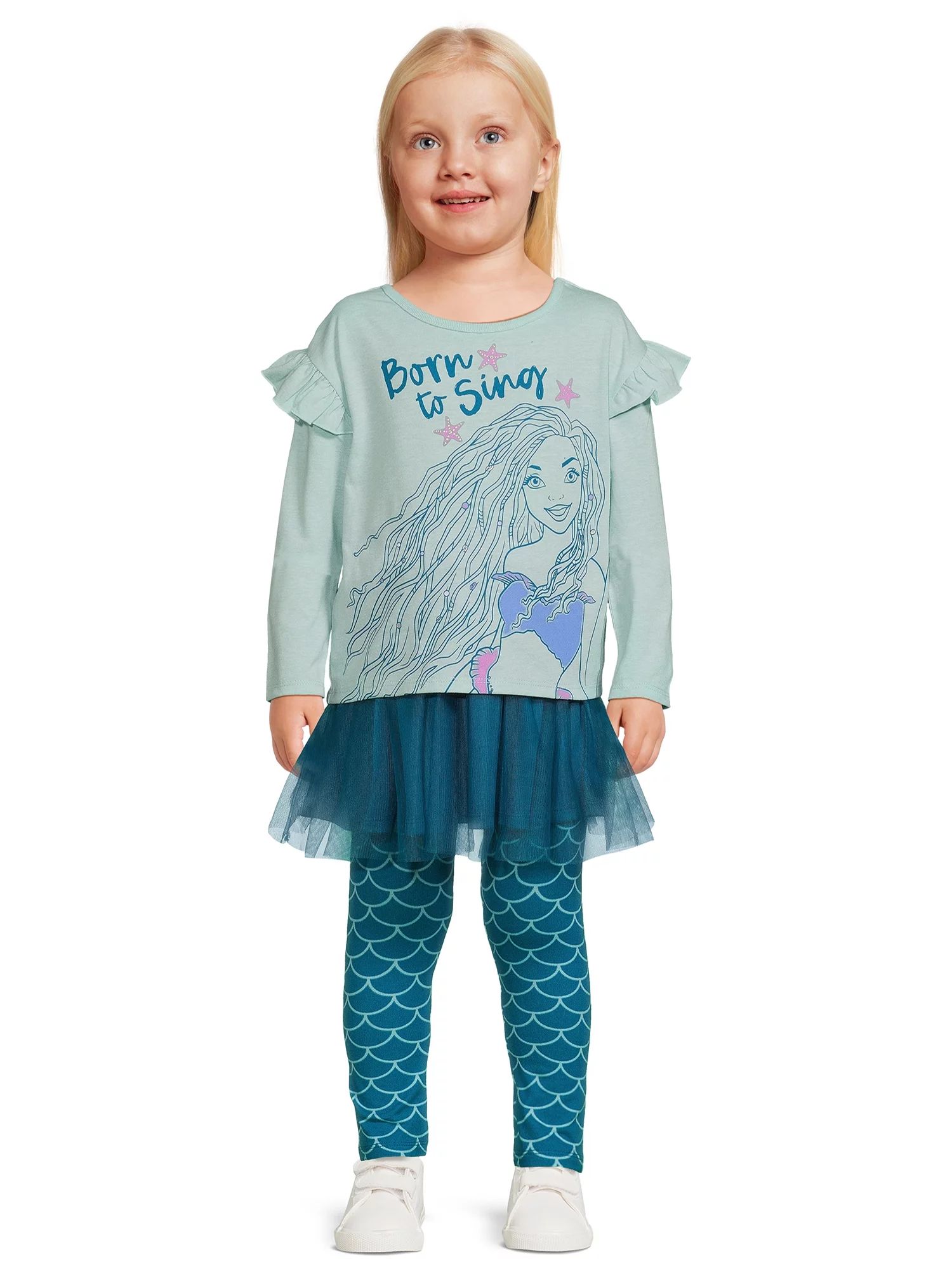 Little Mermaid Toddler Girl Role Play Set, 4-Piece, Sizes 2T-5T | Walmart (US)