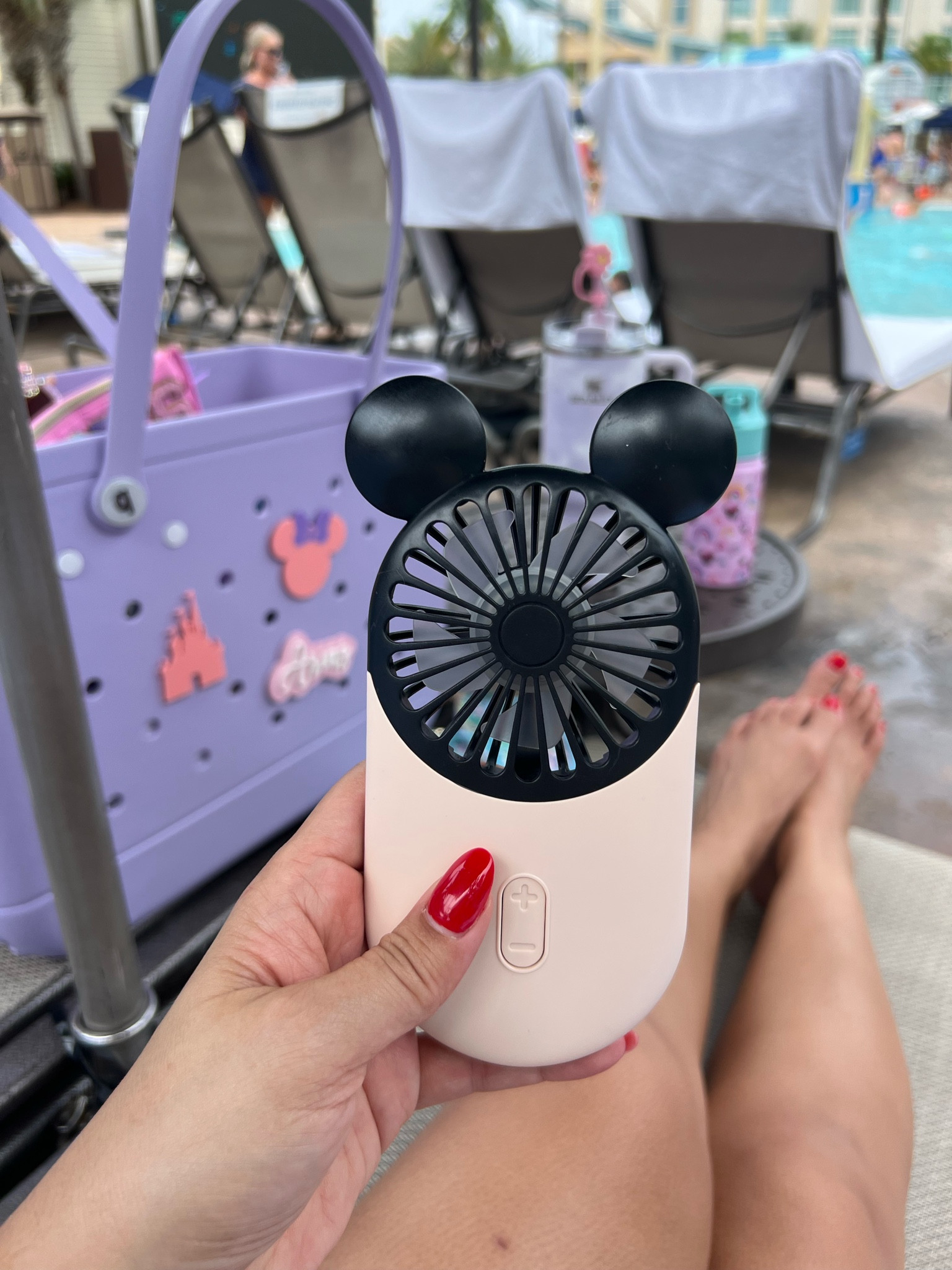 Mickey handheld fan 🤩 

#LTKfamily #LTKtravel #LTKSeasonal