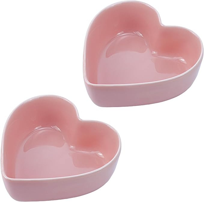 Wait Fly 2pcs Heart-Shaped Bowls for Salad Soup Snack Dessert Household Cooking Bowls for Home Ki... | Amazon (US)