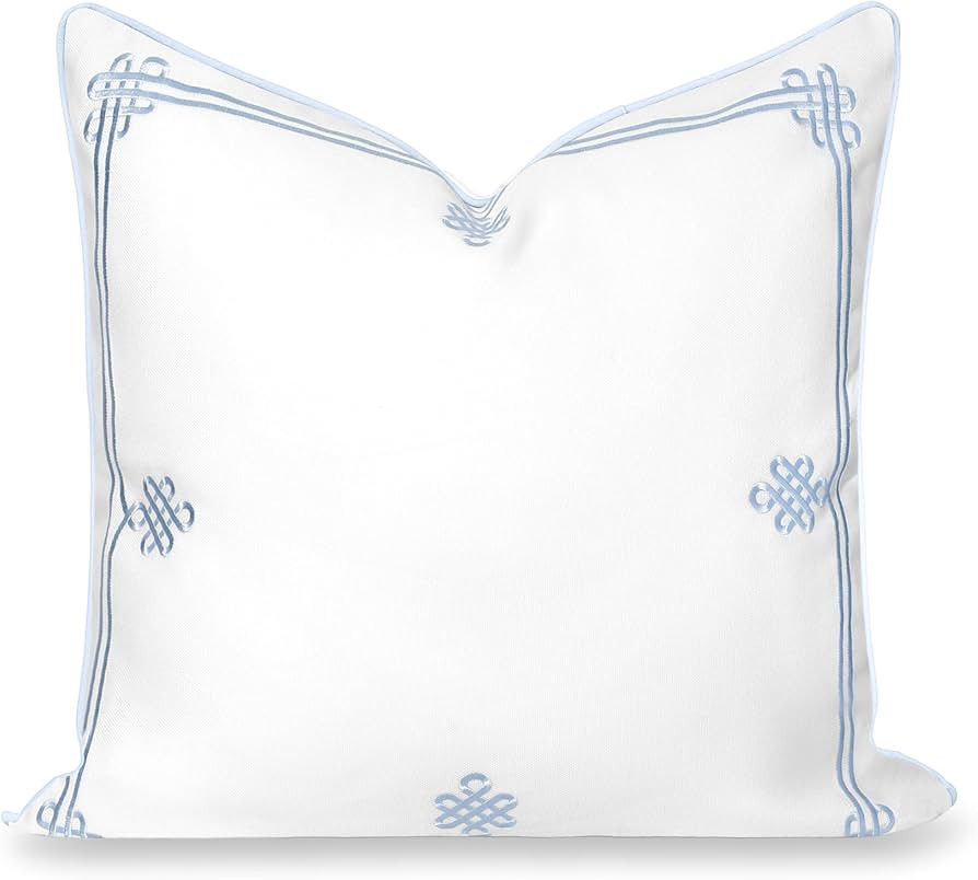 Hofdeco Premium Grandmillennial Coastal Hampton Patio Indoor Outdoor Throw Pillow Cover Only, 22"... | Amazon (US)