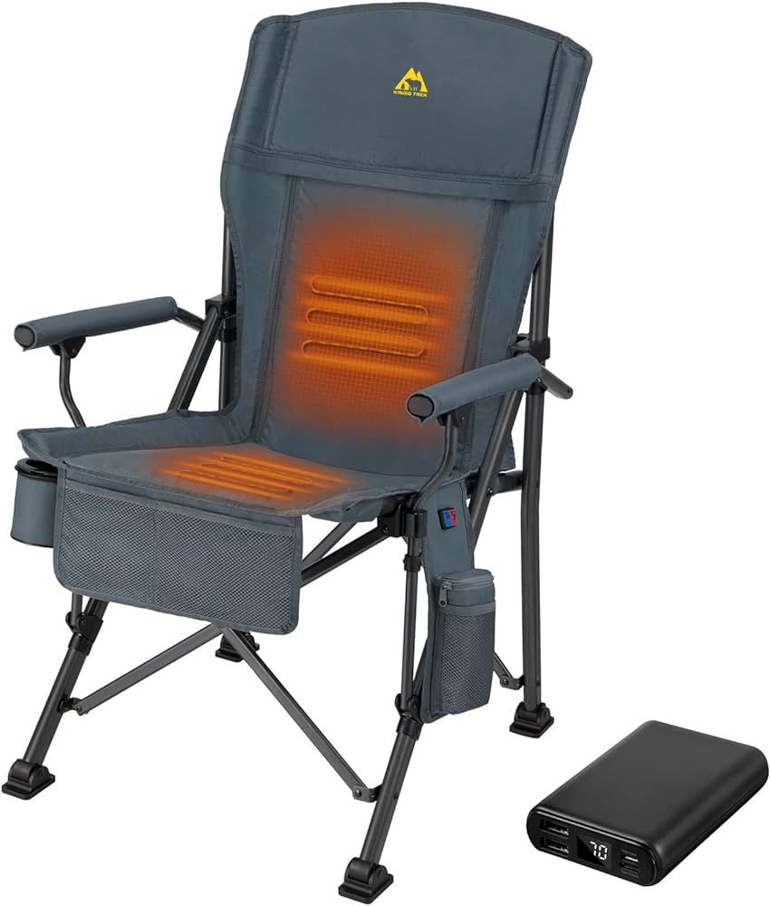 KINGS TREK Heated Battery Pack Camping Chair              
 Polyester & Steel  

 Tent | Amazon (US)