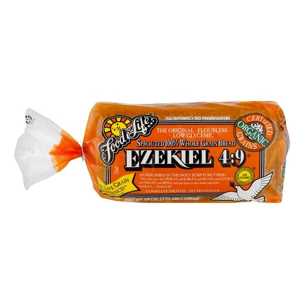 Food for Life Ezekiel 4:9 Sprouted Whole Grain Bread, 24oz, 20 CT Bag (Frozen) - Walmart.com | Walmart (US)