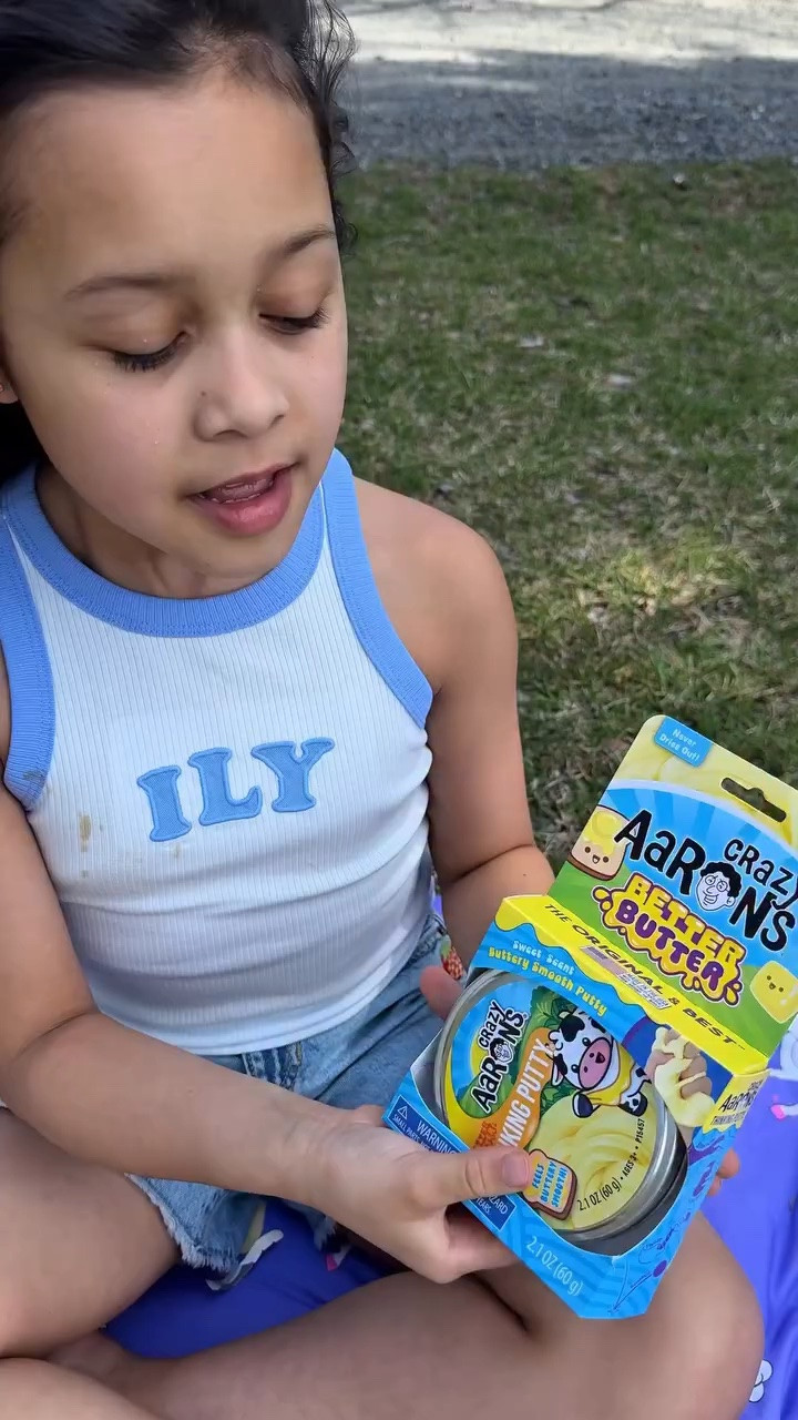 Prepare for a sensory delight!  Sofia’s latest unboxing features the incredible Crazy Aaron’s Better Butter putty. With its sweet scent and unbelievably smooth texture, it’s pure bliss in a tin! What’s your favorite putty texture? Let us know below! 👇

#LTKKids #LTKmomlife #LTKdayinmylife