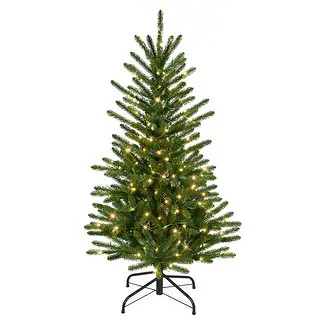Puleo International 4.5' Pre-Lit Artificial Mountain View Spruce Tree | Bed Bath & Beyond