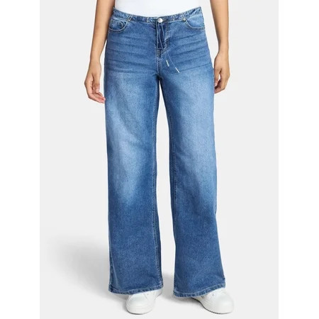 Madden NYC Women's Slouchy Jeans, Sizes XXS-XXL | Walmart (US)