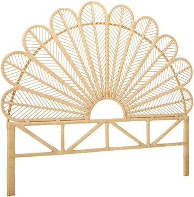 KOUBOO Rattan Petal Headboard, California King, Natural | Amazon (US)