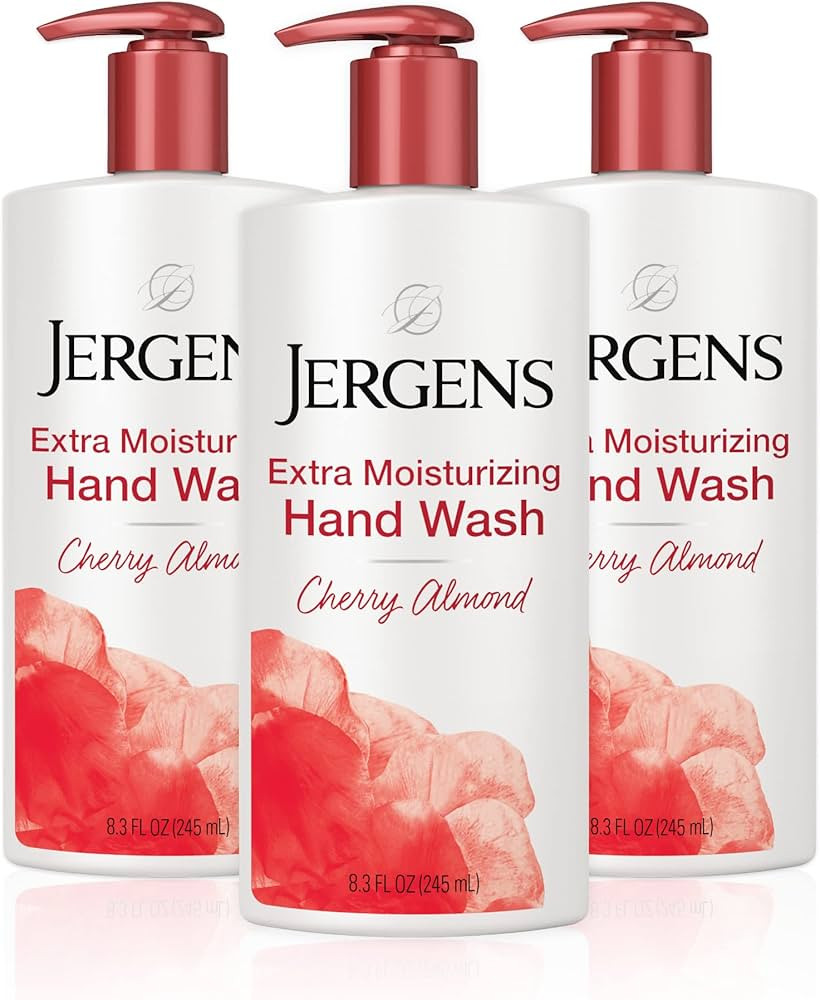 Jergens Extra Moisturizing Hand Soap, Liquid Hand Soap Dispenser with Jergens Cherry Almond Scent... | Amazon (US)