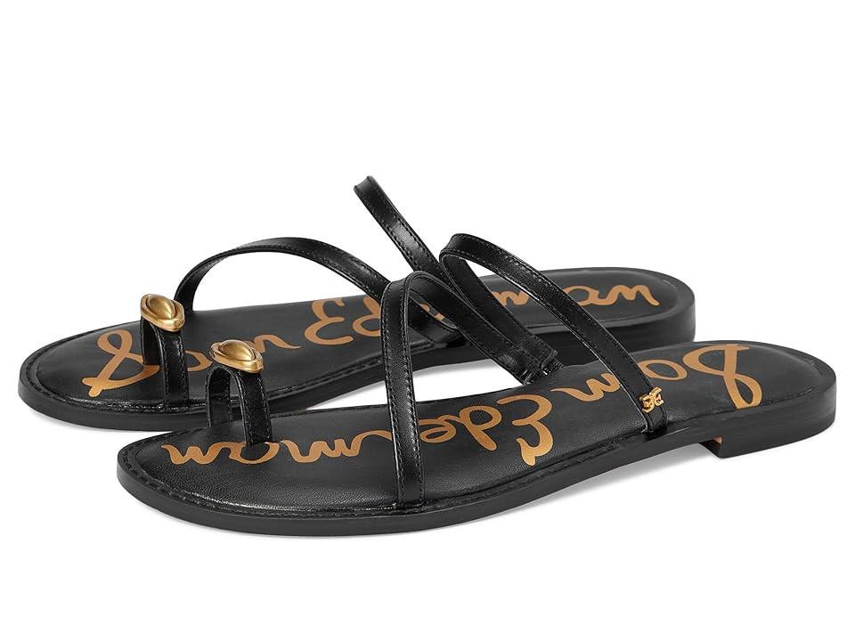 Sam Edelman Harlyn Women's Sandals Black Leather : 11 M | Zappos