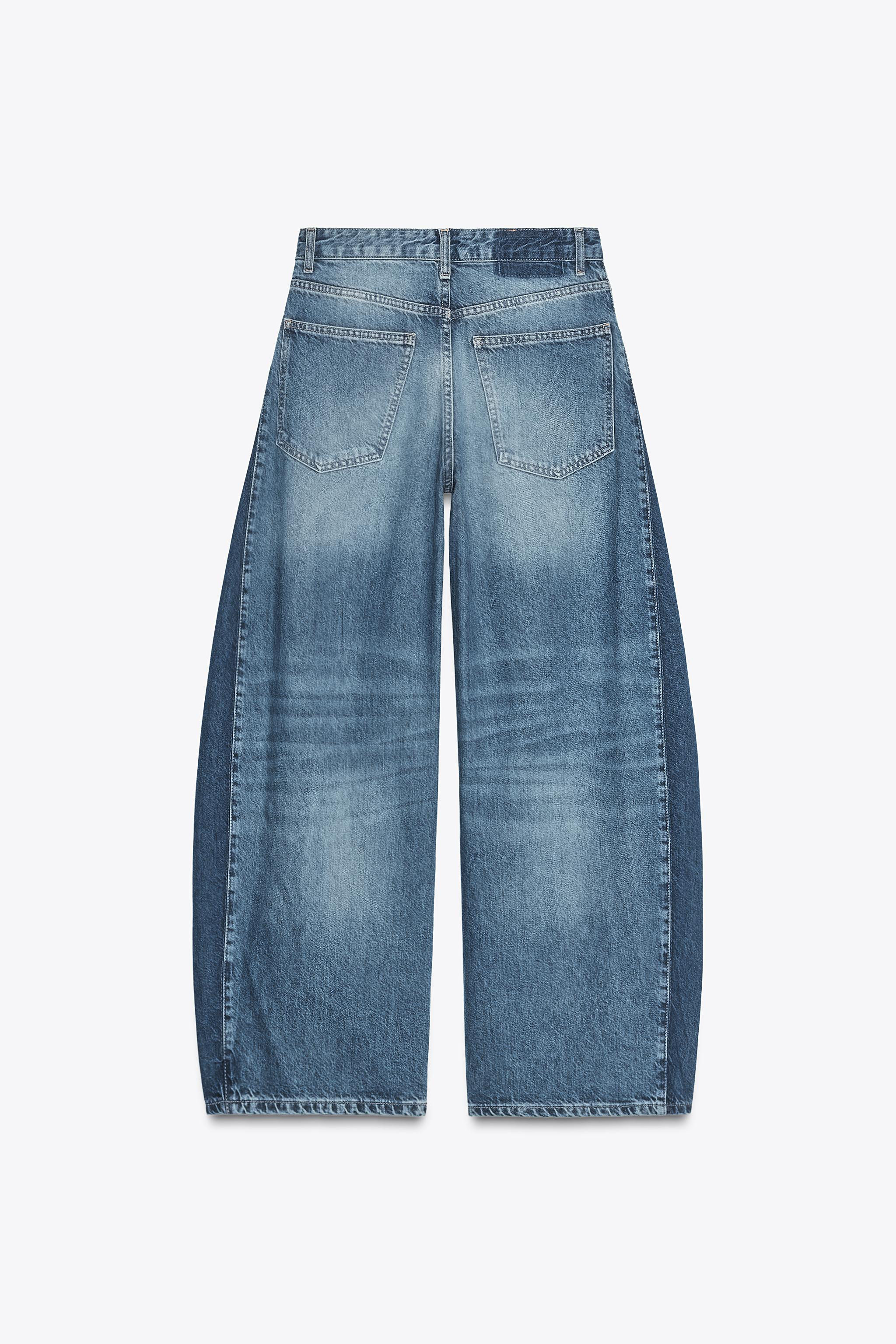 TRF OVERSIZE BALLOON HIGH WAIST JEANS | Zara US