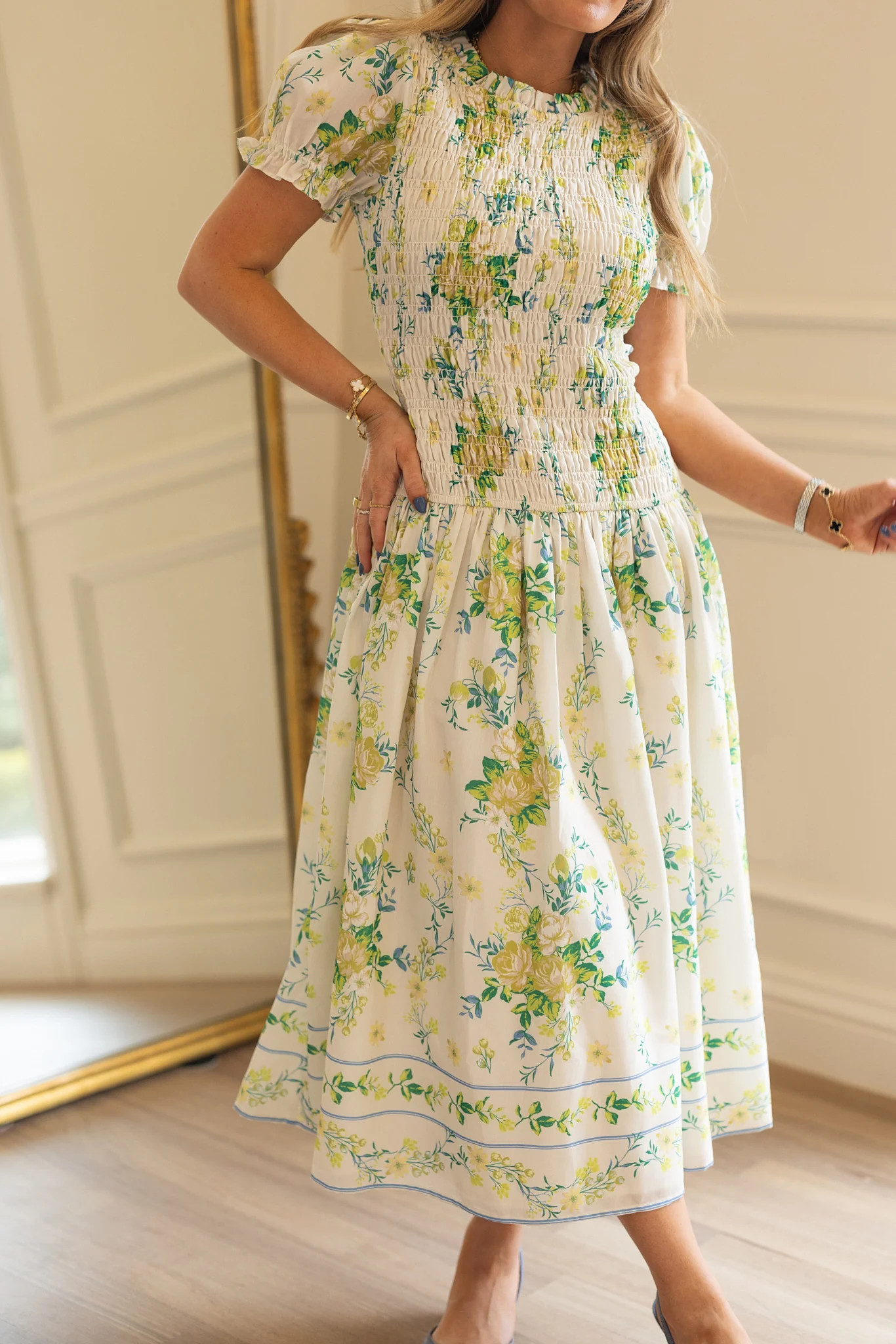 Jennifer Dress in Garden Tea Party Floral | Ivy City Co