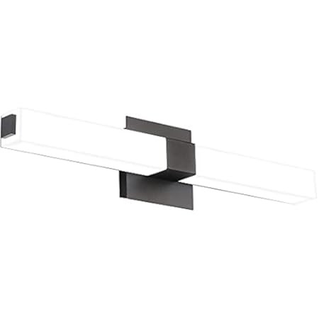 Linea di Liara Perpetua Modern LED Bathroom Vanity Light Bar 22 Inch Matte Black Bathroom Light Fixt | Amazon (US)
