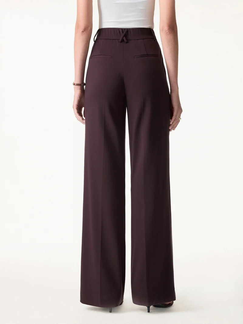 2Pcs Set Round Neck Tucked Top & Wide Leg The Success Pants | OGLmove