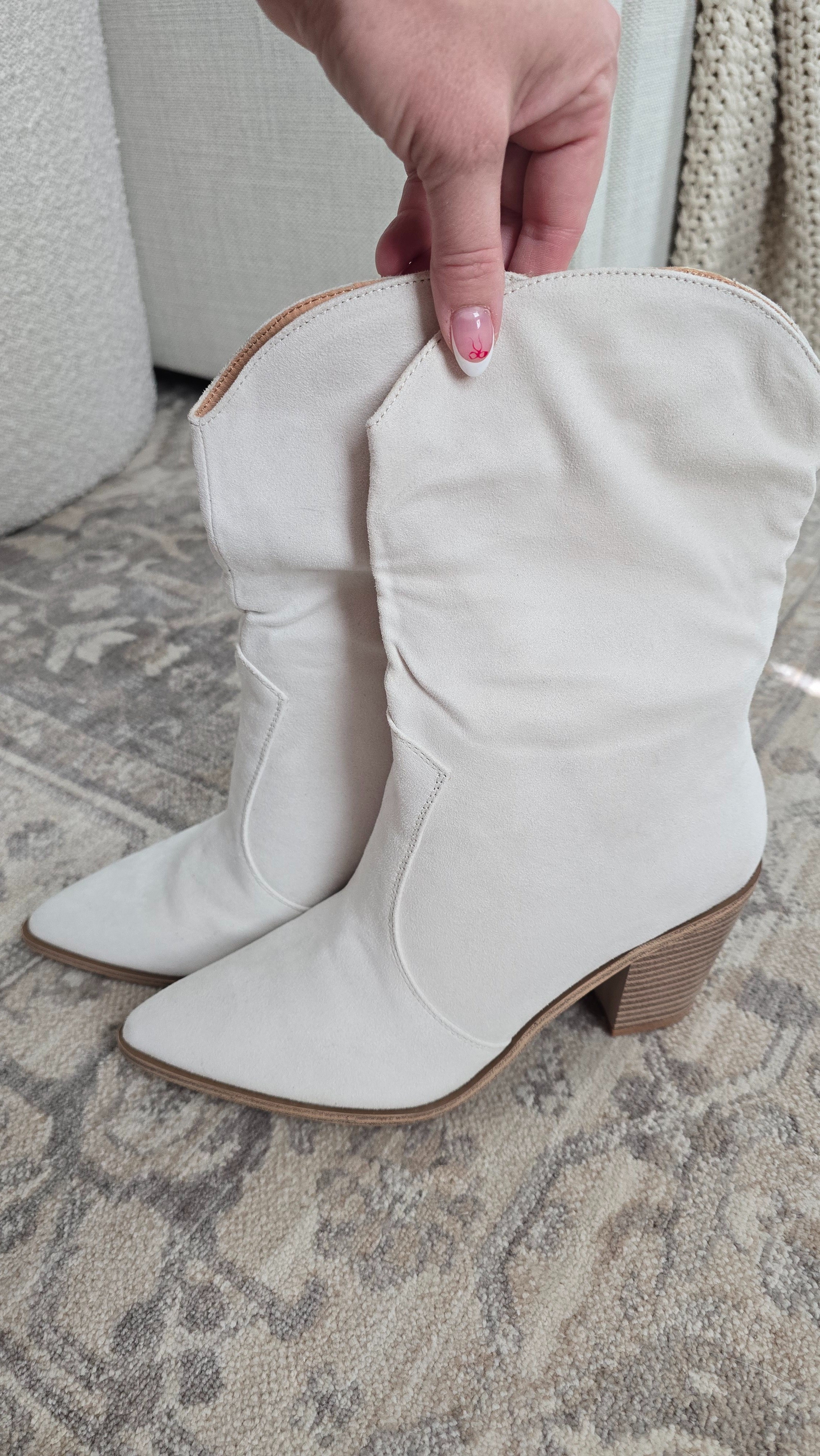 These western-inspired mid-calf cowboy boots are such a statement piece. Love the pointed toe and chunky block heel for comfortable, all-day wear—perfect with denim, dresses, or fall layers.

#LTKSeasonal #LTKFindsUnder50 #LTKootd