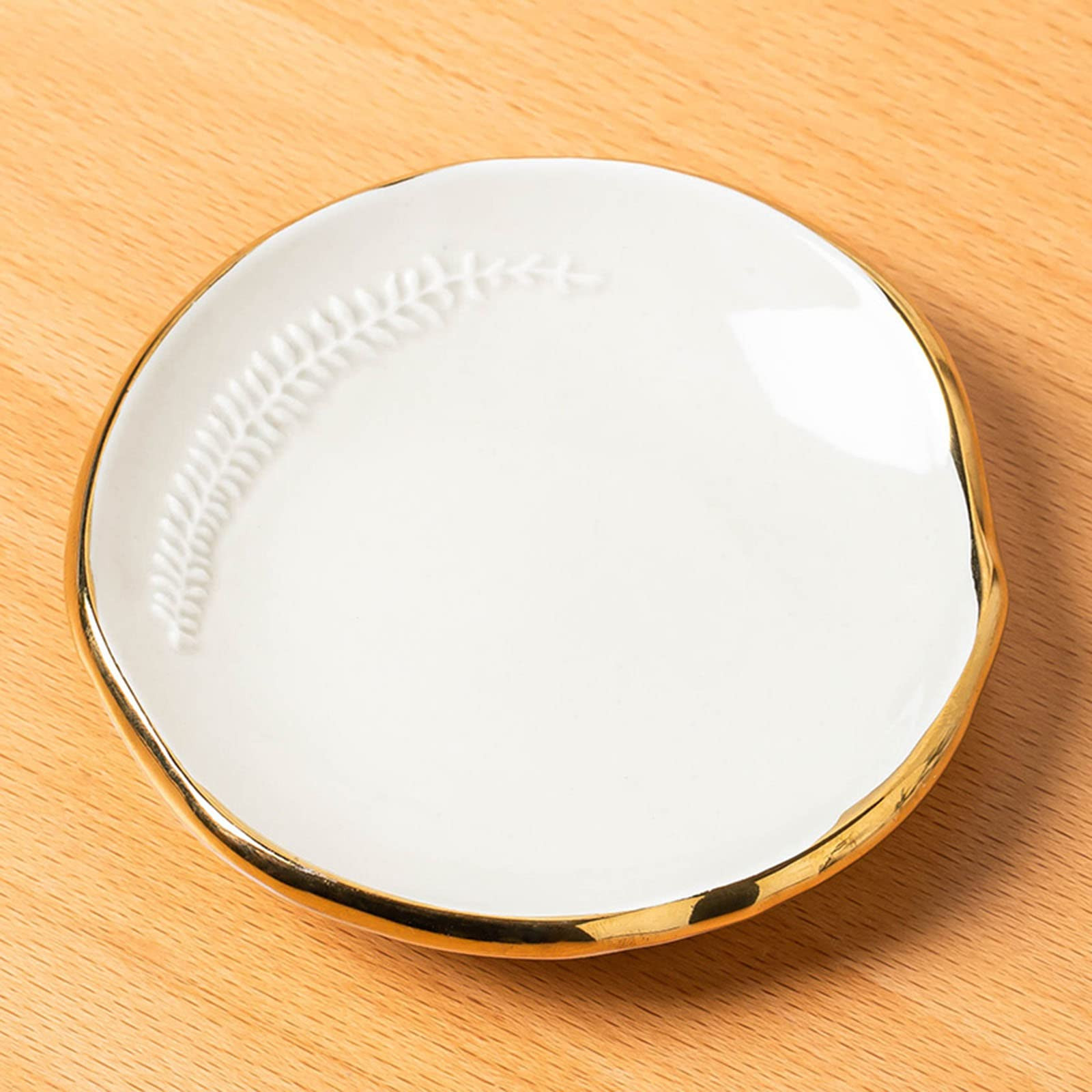 Amazon.com: CEIERPH Ceramic Leaf Jewelry Dish Tray Ring Holder, Small Decorative Trinket Dish for Rings Earrings Necklaces, 4 Inch, White : Clothing, Shoes & Jewelry | Amazon (US)