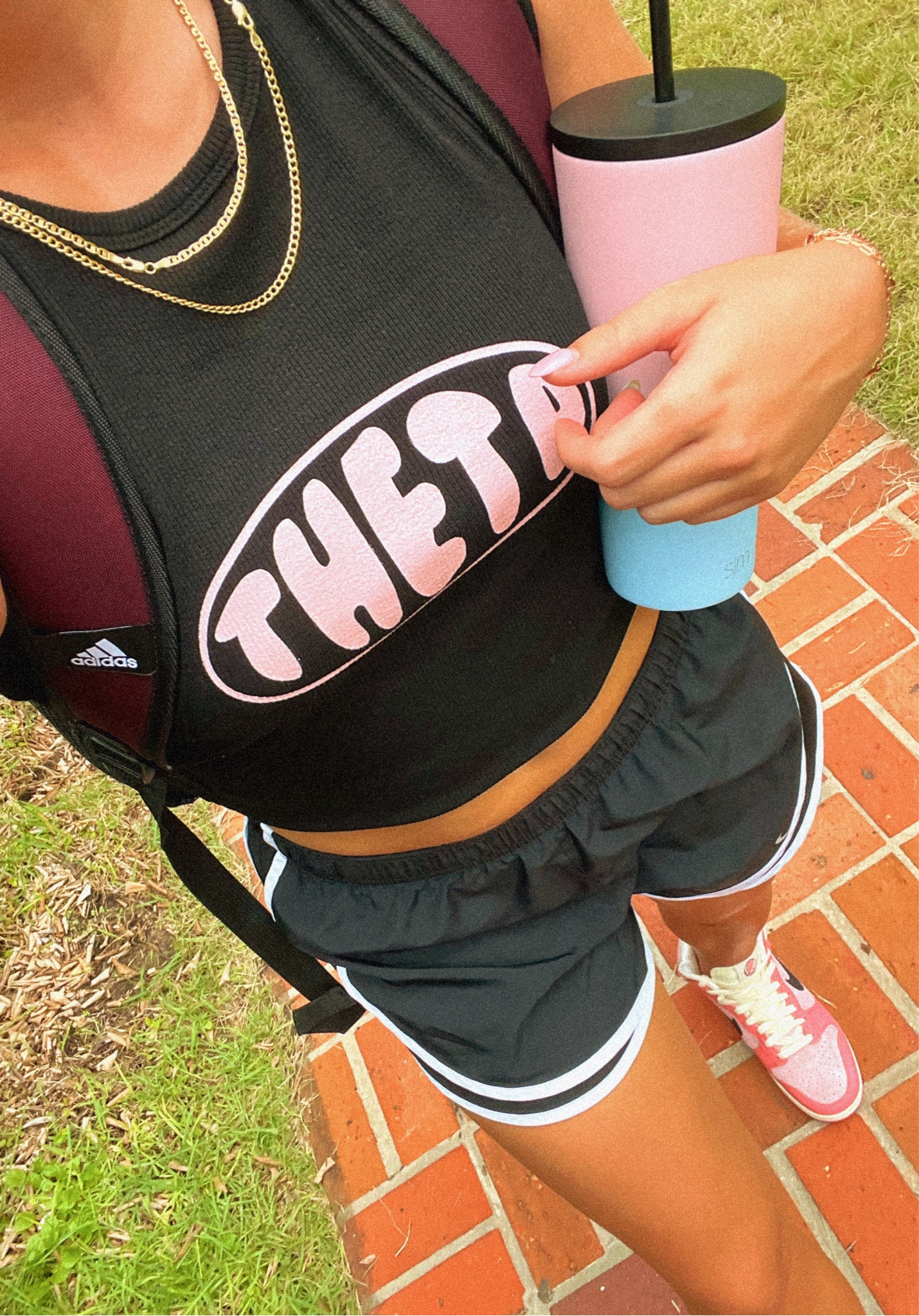 Casual outfit for class, functional & cute! Linked #Nike shorts + the brand my cup that I take EVERYWHERE is from😁😁

#LTKunder50 #LTKSeasonal