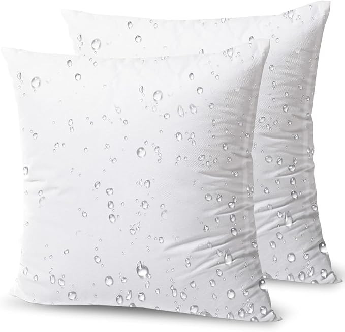 Amazon.com: Phantoscope Premium Outdoor Pillow Inserts - Pack of 2 Square Form Water Resistant Po... | Amazon (US)