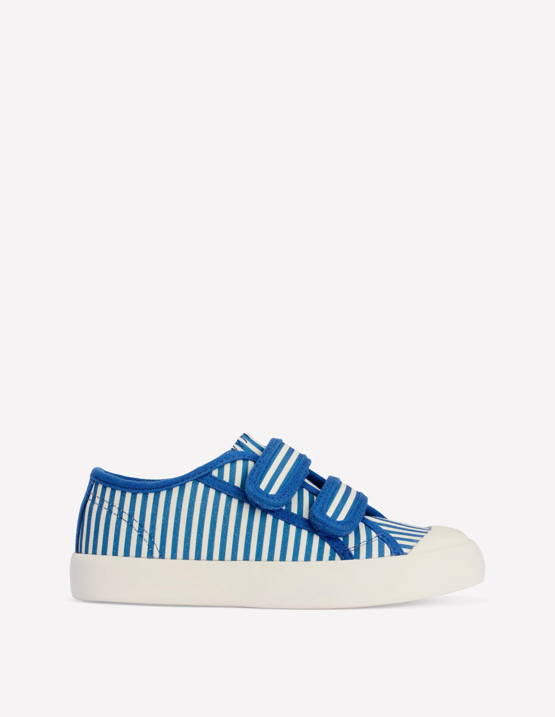 Canvas Sneakers-Blue Ticking Stripe | Boden (US)