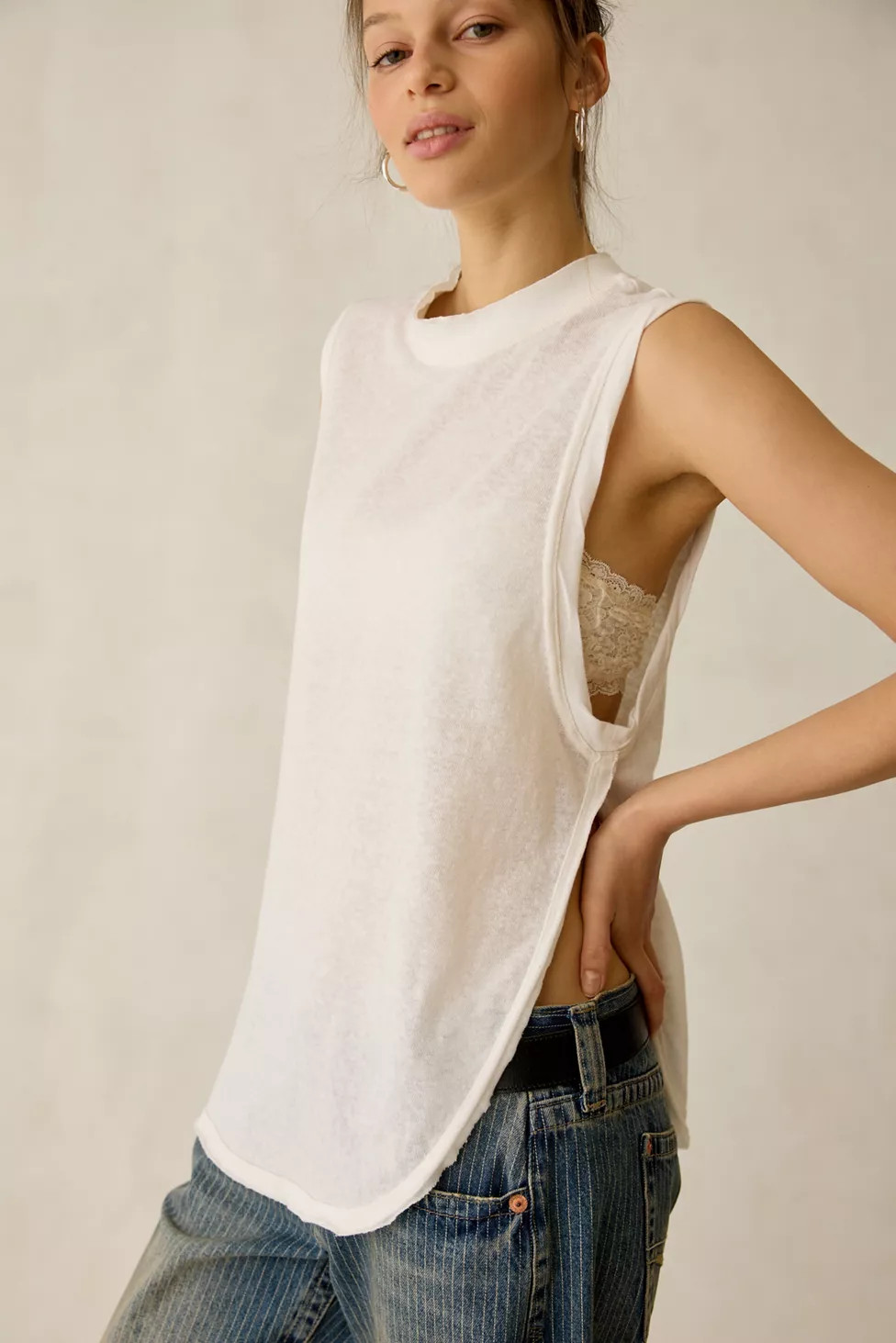 BDG Mirage Side-Split Tunic Tank Top | Urban Outfitters (US and RoW)